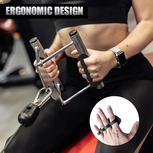 Image of 1 Pair Weight Lifting Grip | Anti-Slip Silicone Gym Hand Grip for Weight Lifting, Dumbbell, Deadlift | Gym Accessories for Man and Women (Black)