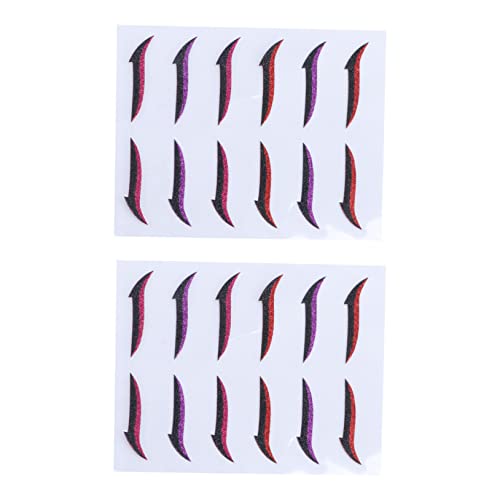 Angoily 12 pares adhesivos delineador para ojos miniatura 1