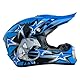 Motocross Fullface MTB Helm Kinder, ABS-Schale, Kinder Motocross Helm, Dirt Bike Helm, Herren ATV Motorradhelm MX Enduro, Motorradhelm Motorrad Downhill Helm, Mit Handschuhe Maske Brille (Color : Blu