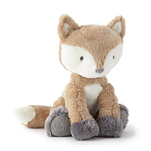 Image of Levtex Baby - Bailey Stuffed Toy - Fox - Grey, White, Brown, Cream - Nursery Accessories - Size: 5 x 20 in.