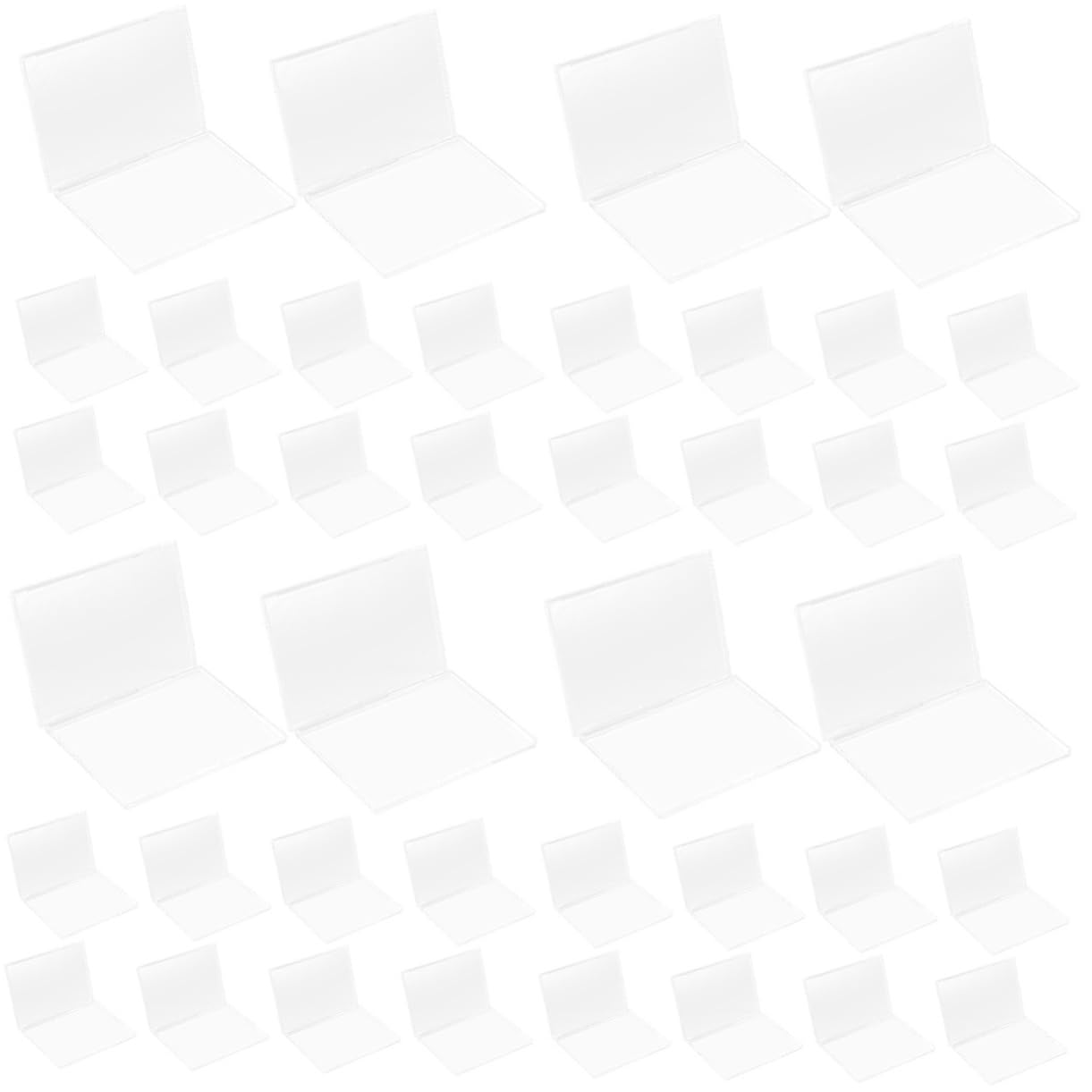 NUOBESTY 4 Set Custodia Per Carte Collezionabili Acrilico Trasparente Per Protezione E Esposizione Facile Da Usare E Riutilizzabile Per Trading Cards E Materiale Fai Da Te 10 Pezzi * 4