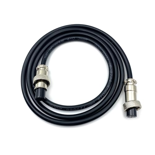 Cable GX12 4 pines doble hembra 2 metros miniatura 3
