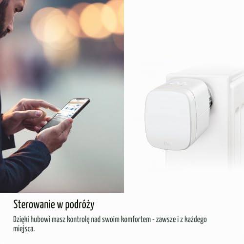 Eve Thermo (Matter): inteligentny zawór grzejnika termostatu, wyświetlacz LED, automatyczna regulacja temperatury, oszczędności energii, Apple Home, Amazon Alexa, Samsung SmartThings, Google Home