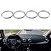 VIGORFLYRUN PARTS LTD 4Pcs Bague Décorative De Sortie d'air Anneau Autocollant pour Voiture, Climatisation, Bagues de Ventilation pour A3 S3 2013-2016 / Q2 2017 - Argent