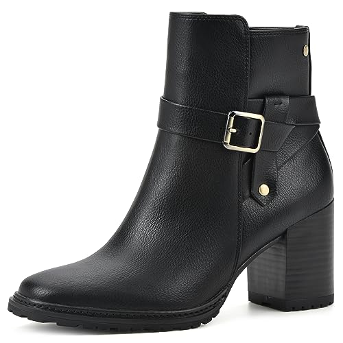 Bottine femme Livid noire avec talon stable et confort de marche 39.5