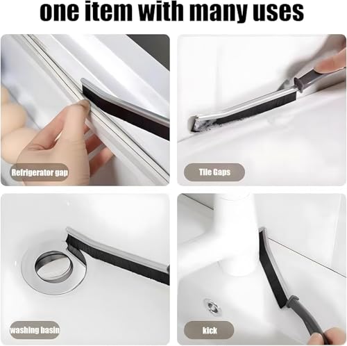 Image of Sovely Gap Cleaning Brush, Bathroom Mini Gap Cleaning Brush, Crevice Clean Corners of Bathroom Kitchen Tiles, Window Slots Pack of 2