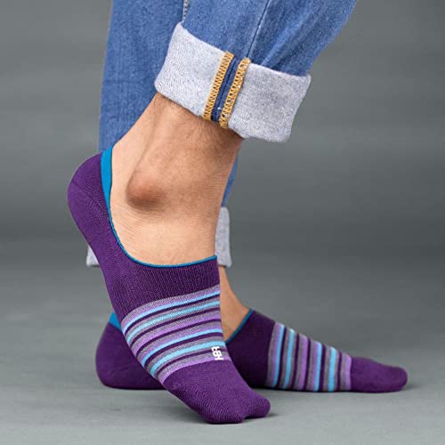 Image of SockSoho Premium Loafer Cotton Socks for MEN - (COLOR: Multicolor | Loafer Length | 7-12 UK Size)