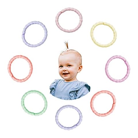 LuLiyLdJ 100pcs 2mm Candy Color Baby Girls' Elastic Hair Bands Bobbles Accessories for Toddlers Cover