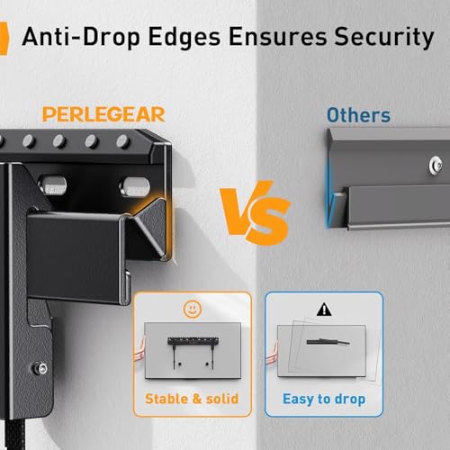 Image of Perlegear No Drill TV Wall Mount for Most 24-65 Inch TVs up to 100 lbs, Studless TV Mount, Drywall TV Bracket with Max VESA 400x400mm, No Stud, Easy Install, Low Profile, PGMT7