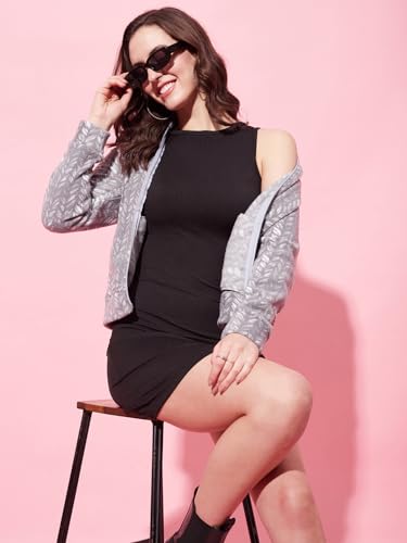 Image of Modeve Women Printed Full Sleeve Jacket for Winter