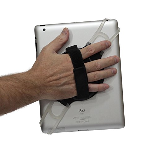 LapWorks Tablet Handler with Adjustable Hand Strap for All 10 inch iPads, iPad