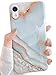 J.west iPhone XR Case 6.1-inch, Luxury Grey Marble Design Graphics Stone Pattern Ultra Slim Thin Flexible Bumper Soft Rubber TPU Silicone Protective Phone Case Cover for Girls Womens Agate Slice