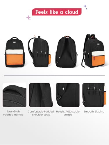 Image of Genie 19 inch Laptop Backpack for Women & Girls | Spacious Office, College & Travel Bag | Water Resistant, Multi-Compartment with Padded Laptop Sleeve
