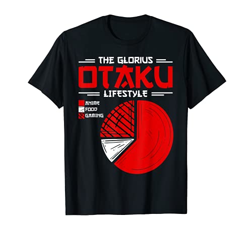 The Otaku Lifes Anime Japanese Manga Meme Funny T-Shirt, Black