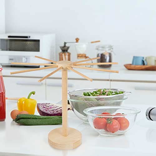 Pasta Drying Rack, Large Wood Pasta Rack Collapsible For Fresh Pasta Noodle Spaghetti Dryer Hanger Stand #TOP5