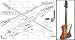 Plan of Thunderbird 4-string Bass - Full Scale Print