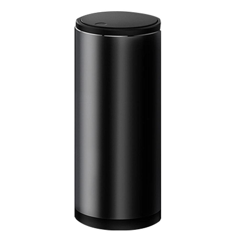 liuzz 500 ml Alu Auto Mülleimer Auto Organizer Aufbewahrungstasche Auto Mülltonne Aschenbecher Staubkofferhalter Auto Zubehör-Schwarz