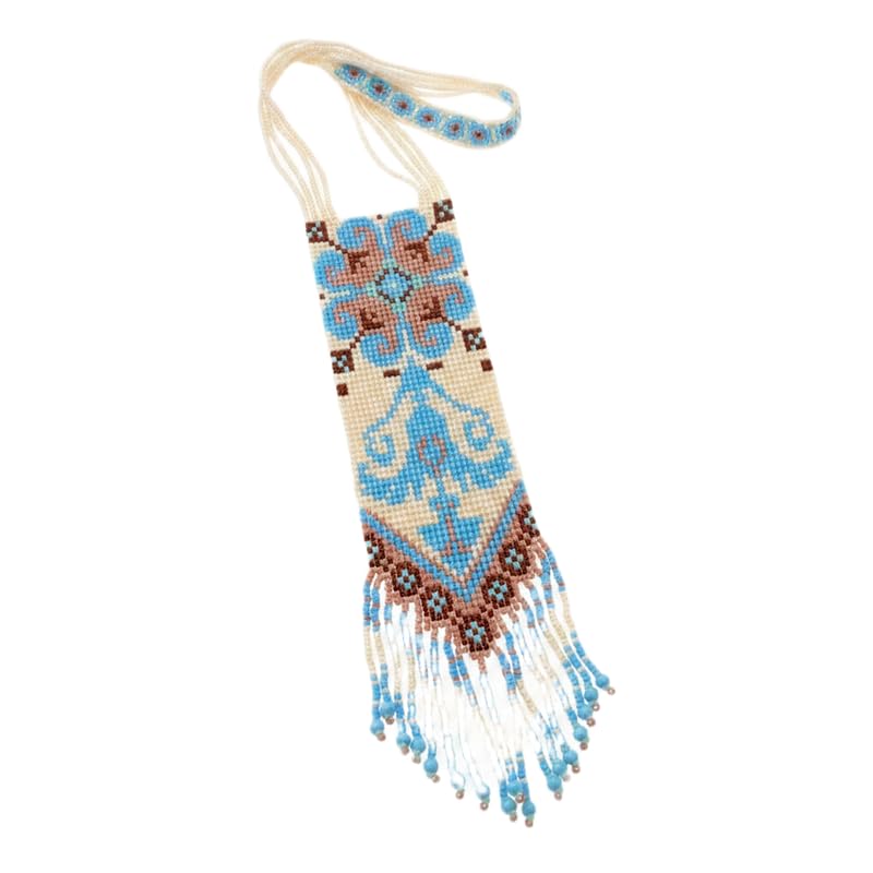 Collier Gerdan ukrainien LKBEADS fini les bijoux ternes avec ce tissage floral en perles