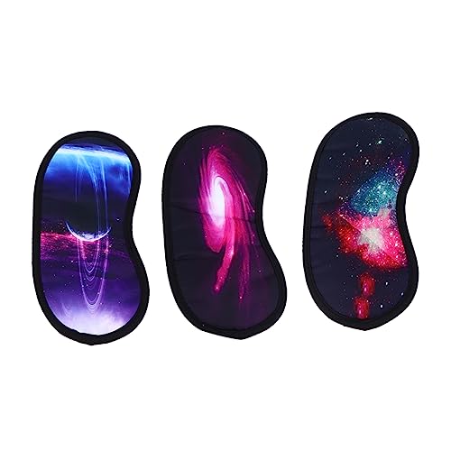 TOVINANNA 1セット ゴーグル 睡眠用ブロックアウトアイカバー 昼寝目隠し シンプルな目隠し 睡眠目隠し Eye Mask Eye Patch お面 シンプルなアイシェード アイパッチ 3個