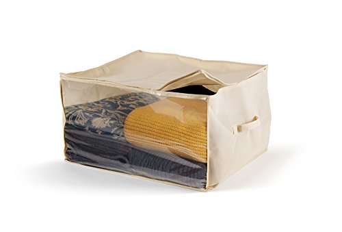 Perfetto Più - Bolsa para edredones y Mantas de TNT, Tela, cruda, 60 x 50 x 35 cm