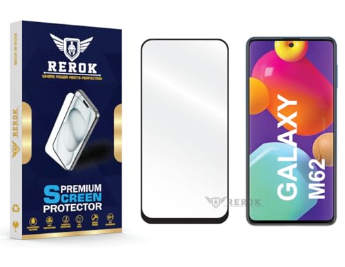 Image of Gorilla Tempered Glass Screen Protector Compatible with Samsung Galaxy M62 [Pack of 1] | Edge-to-Edge, Bubble-Free, Case Friendly, Easy Installation Kit