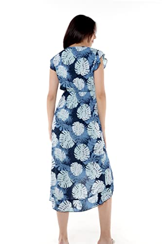 Image of Matchable Couple Hawaiian Shirt or Wrap Dress Signature Prints Rafelsia | Sold Individually; Soft Rayon Fabric; Lightweight Comfort; Signature Tropical Prints; Vacation Ready