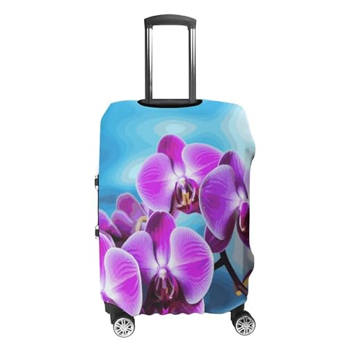 Beautiful Orchid Printed Luggage Cover Protector, Fits 18-32 Inch Luggage4