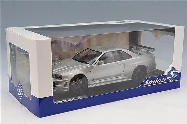 ソリド 1/18 日産 スカイライン GT-R R34 Z-tune 銀 Amazon | ソリド 1/18 日産 スカイライン GT-R (R34) Z-tune 1999