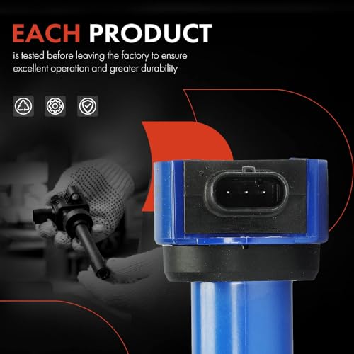 A-Premium (Blue) Engine Ignition Coil Pack Compatible with Dodge Charger, Journey, Challenger, Avenger, Nitro, Magnum & Chrysler Town & Country, 300, Pacifica, Sebring & Volkswagen Routan, 6-PC Set by A-premium - Image 6