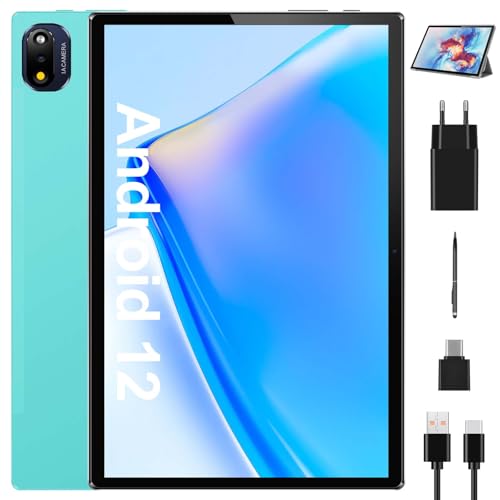 BRILLAR Tablet 10 Pollici, 12GB RAM+128GB ROM(TF 1TB), Android 13 Tablet PC, Octa-Core, 5G WiFi, 8+13MP Fotocamera, 8000mAh Batteria, Grigio (T16)