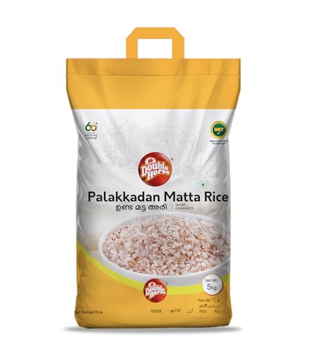 Image of Double Horse Palakkadan Matta Rice, 5 Kg