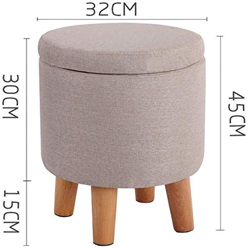 Tabouret d'appoint rond pour ranger et libérer de l'espace - 3