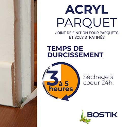 Bostik Dichtstoff für Parkett, Acryl, Farbe Ahorn, Kiefer gebleicht – Kartusche 300 ml