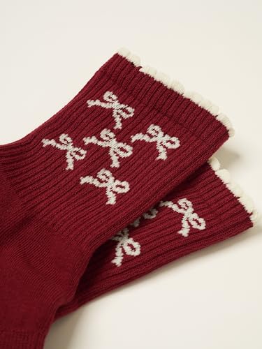 Image of Shapes Studio Half Calf Grip Socks, Cute Fruit Pilates Socks, Ruffle Socks, Non-Slip for Barre Yoga