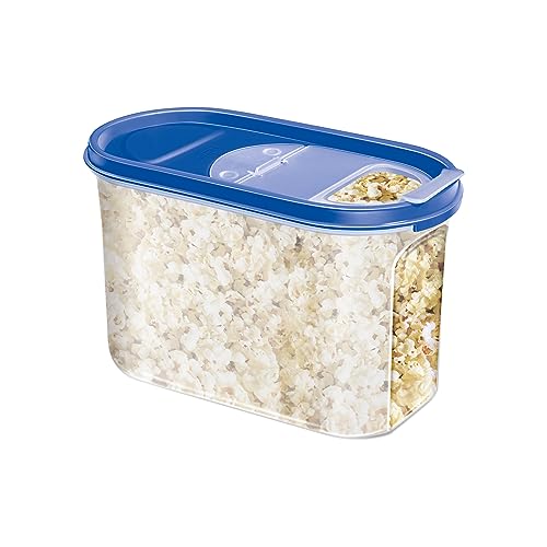 MILTON Stacko 360 Degree Dispenser, 1100 ml, Blue | Food Container | Storage Jar | Kitchen | Air tight | BPA Free | Food Grade | Refrigerator Safe