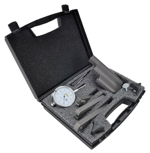 JEGS Ring & Pinion Setup Tool Kit | Made in USA | Hard Anodized Aluminum Components | Includes Dial Indicator Laminated Instructions Storage Case and 3 Indicator Extensions