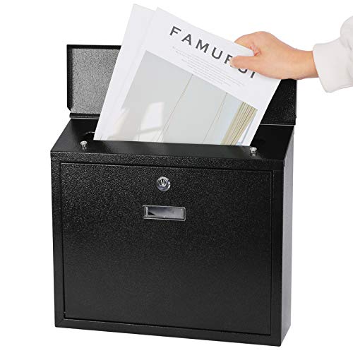 xydled Mail Boxes with Key Lock,Locking Mailbox Wall Mounted,Security