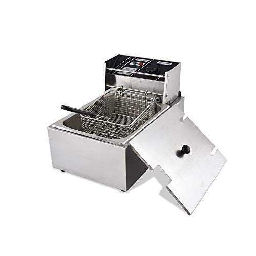 Deep fryer, tohuu fry daddy 8.5qt/8l stainless steel large capaci…