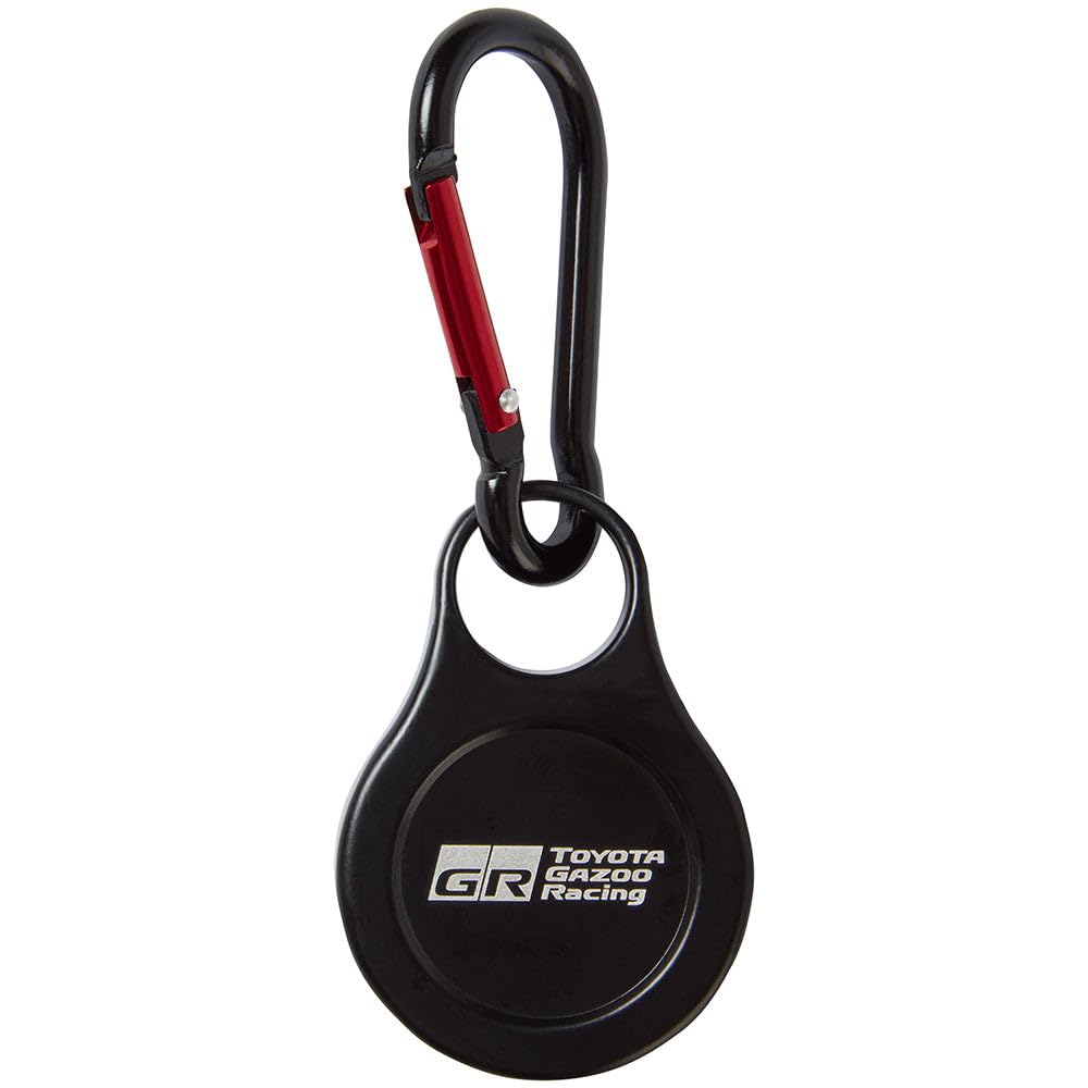 Toyota Gazoo Racing - Official Merchandise - Compass Keyring Keychain - Black/Red
