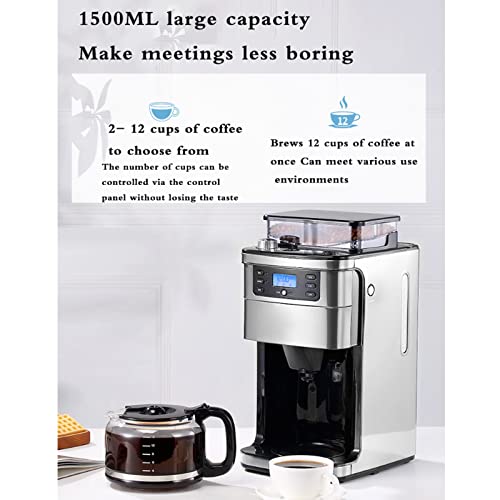 Cafetera automática con molinillo y capacidad de 1.5 L miniatura 3