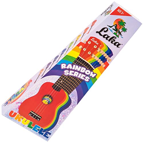 Laka Rainbow Series Ukulélé soprano avec housse de transport Jaune - Les Beatles, Paul McCartney, John Lennon, RIngo Starr, George Harrison Laka Rainbow Series Ukulélé soprano avec housse de transport Jaune – Image 8