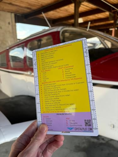 Placard IFR con fórmulas y escalas Crystal Pilot miniatura 4