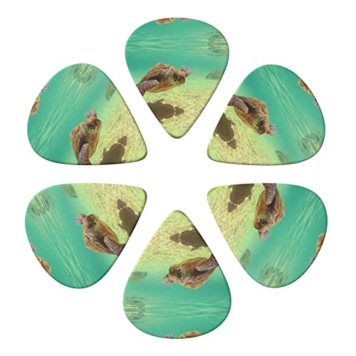 Lord Howe Island Sea Turtle Lot de 6 médiators pour guitare acoustique, guitare électrique, basse, ukulélé – fin, moyen… - Les Beatles, Paul McCartney, John Lennon, RIngo Starr, George Harrison Lord Howe Island Sea Turtle Lot de 6 médiators pour guitare acoustique, guitare électrique, basse, ukulélé – fin, moyen… – Image 5