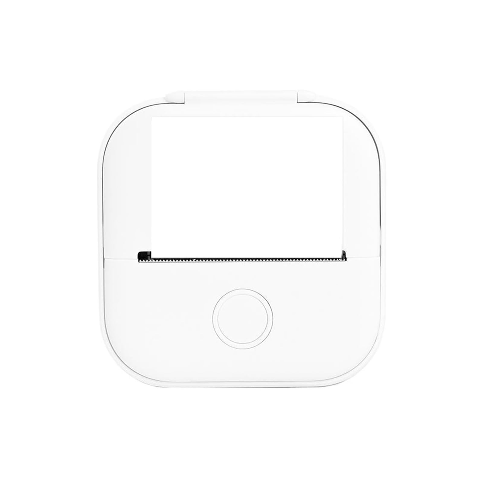 Imprimante Thermique D'éTiquettes Mini-imprimante Thermique Portable T02, Mini-imprimante D'étiquettes De Poche, Auto-adhésive, Machine À Étiquettes Autocollantes, Divers Papiers D'étiquettes(White-Se