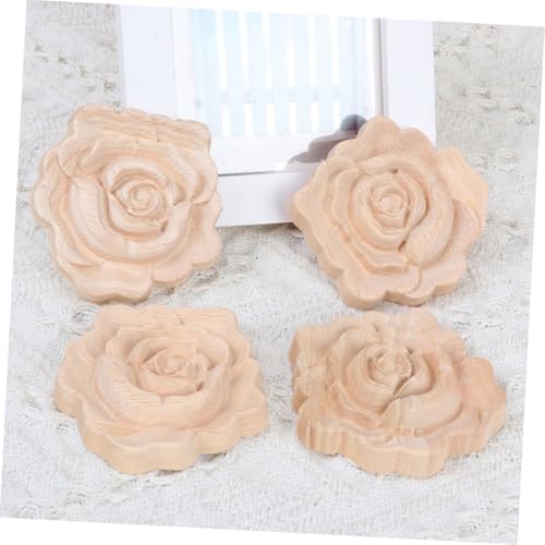 Rosas de madera tridimensionales UKCOCO para tapar imperfecciones y decorar paredes 6