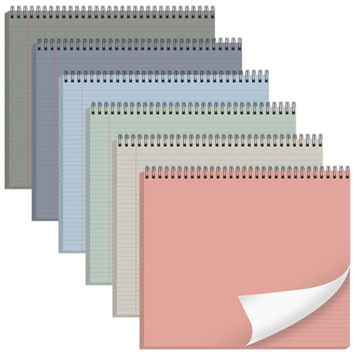 Bloc-notes lignés haut de gamme en papier 80g/m² avec spirale métallique durable gisgfim