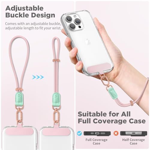Image of SURPHY Phone Wrist Strap, Keychain Wristlet, Phone Lanyard with Tether Tab
