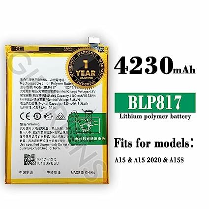 Image of Original BLP817 Battery for Oppo A15 / A3s battrey Battery with 1 Year Warranty****(A0278)