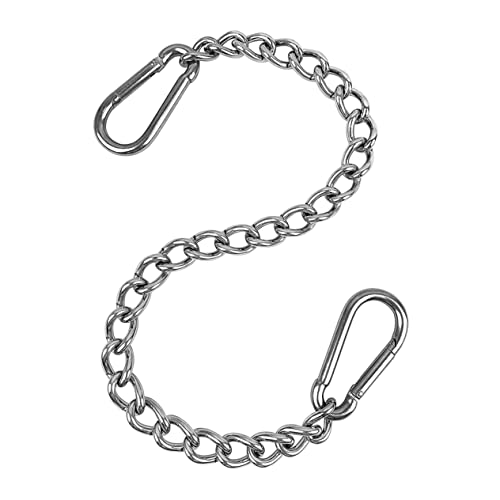 BESPORTBLE Chaîne De Suspension pour Fauteuil Suspendu Chaîne Acier Au avec Mousquetons pour Sacs Mobilier Extérieur
