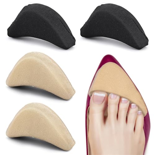 Addein 2 Pairs Shoe Toe Inserts for Shoes Too Big Soft Sponge Shoe Fillers Adjustable Shoe Size Reducer Inserts for Women Men High Heels Flats Pumps Trainers